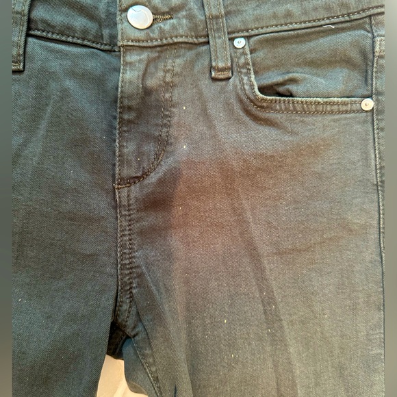 Joe’s Jeans, women’s skinny ankle distressed @ knees & hem, size 25, Olive color - Picture 2 of 6
